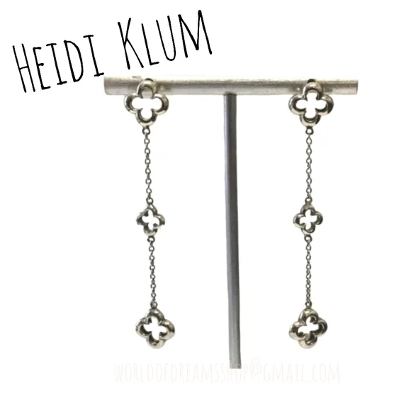 Heidi klum clover earrings sale